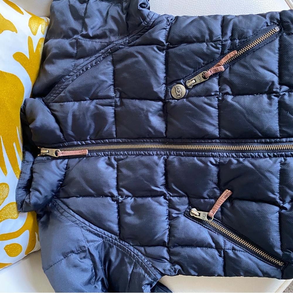 Ugh black coat, jacket size 7